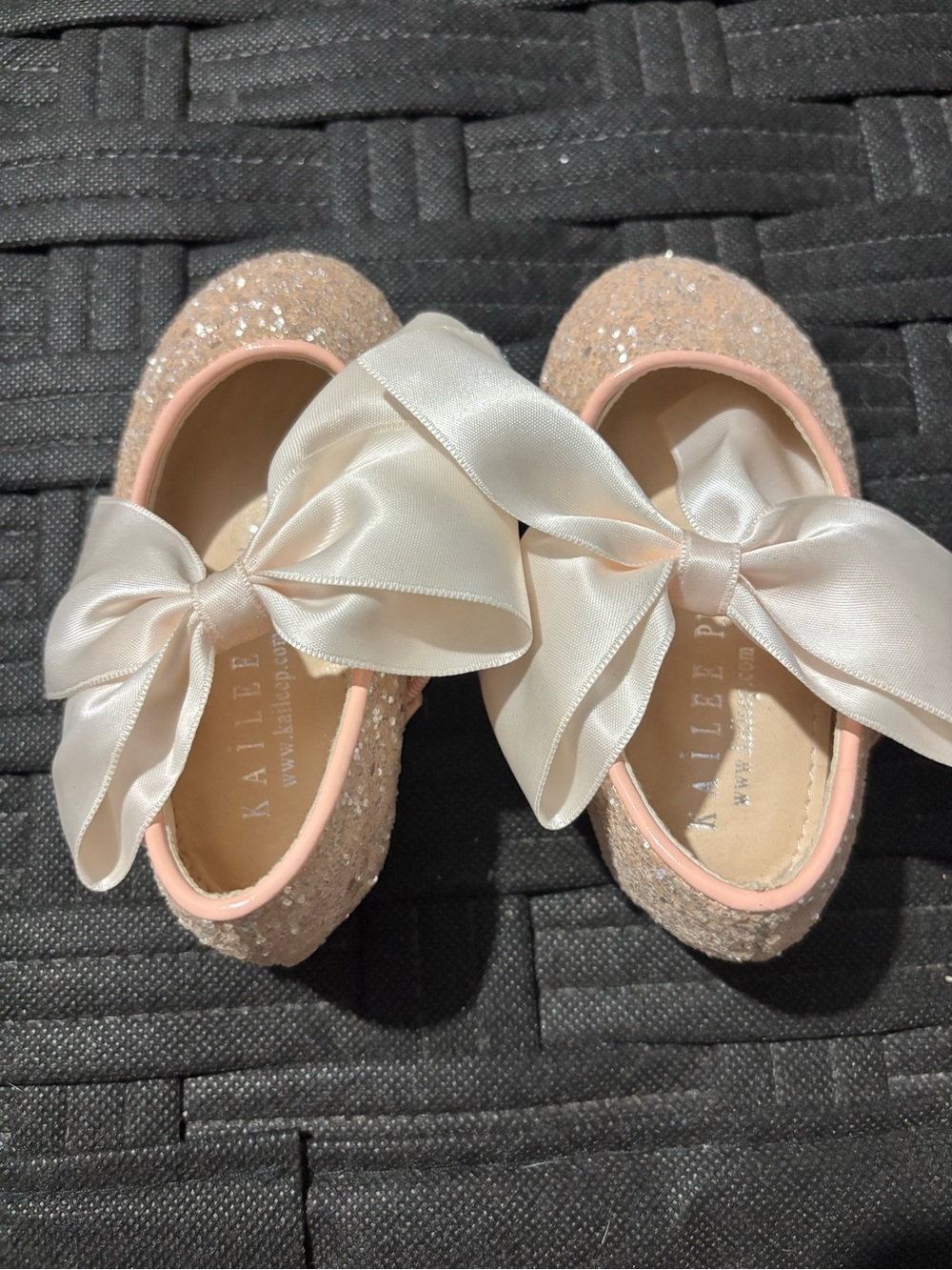 Glitter ballet flats